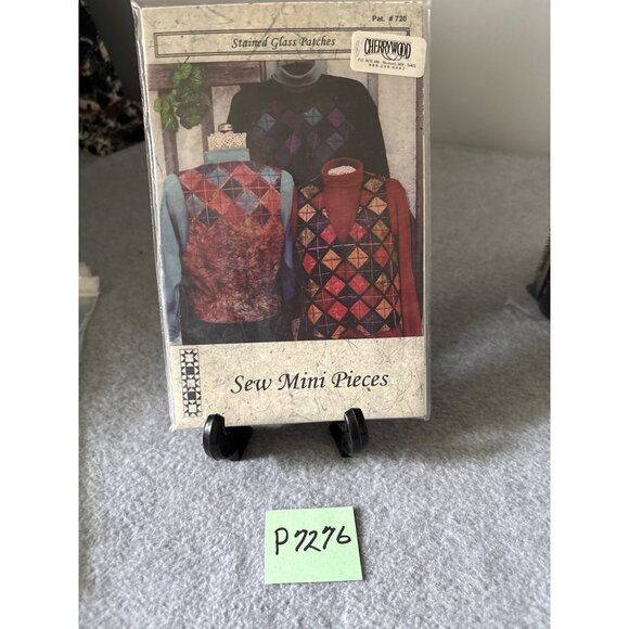 Sew Mini Pieces Stained Glass Patches Pattern #720 by Cherrywood Vests Sweatshir - Picture 6 of 6